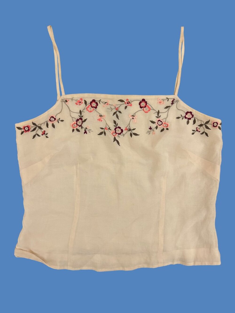 Ann Taylor vintage 90s embroidered cami